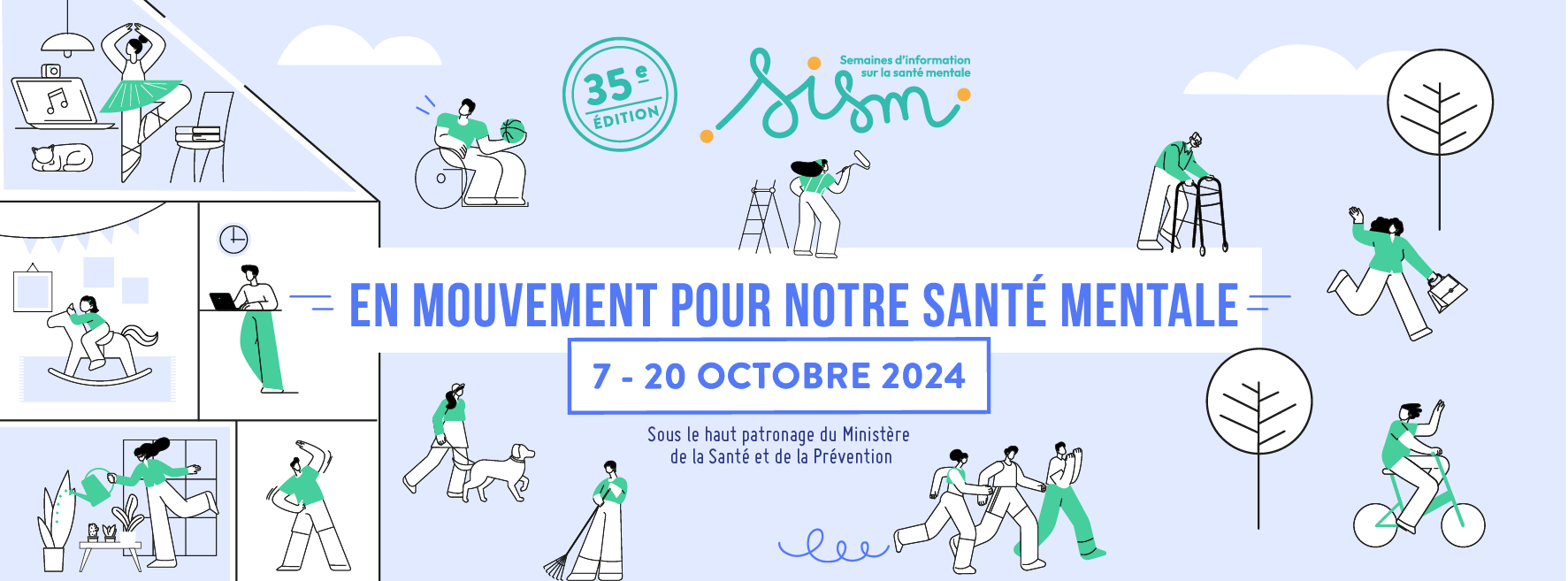 Affiche de la La 35ème édition des Semaines d’information sur la santé mentale (SISM)