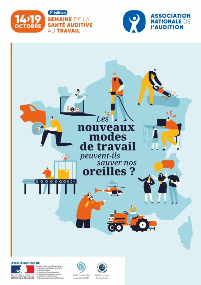 Affiche_SSAT Affiche de la 9ème édition de la Semaine de la Santé Auditive au Travail