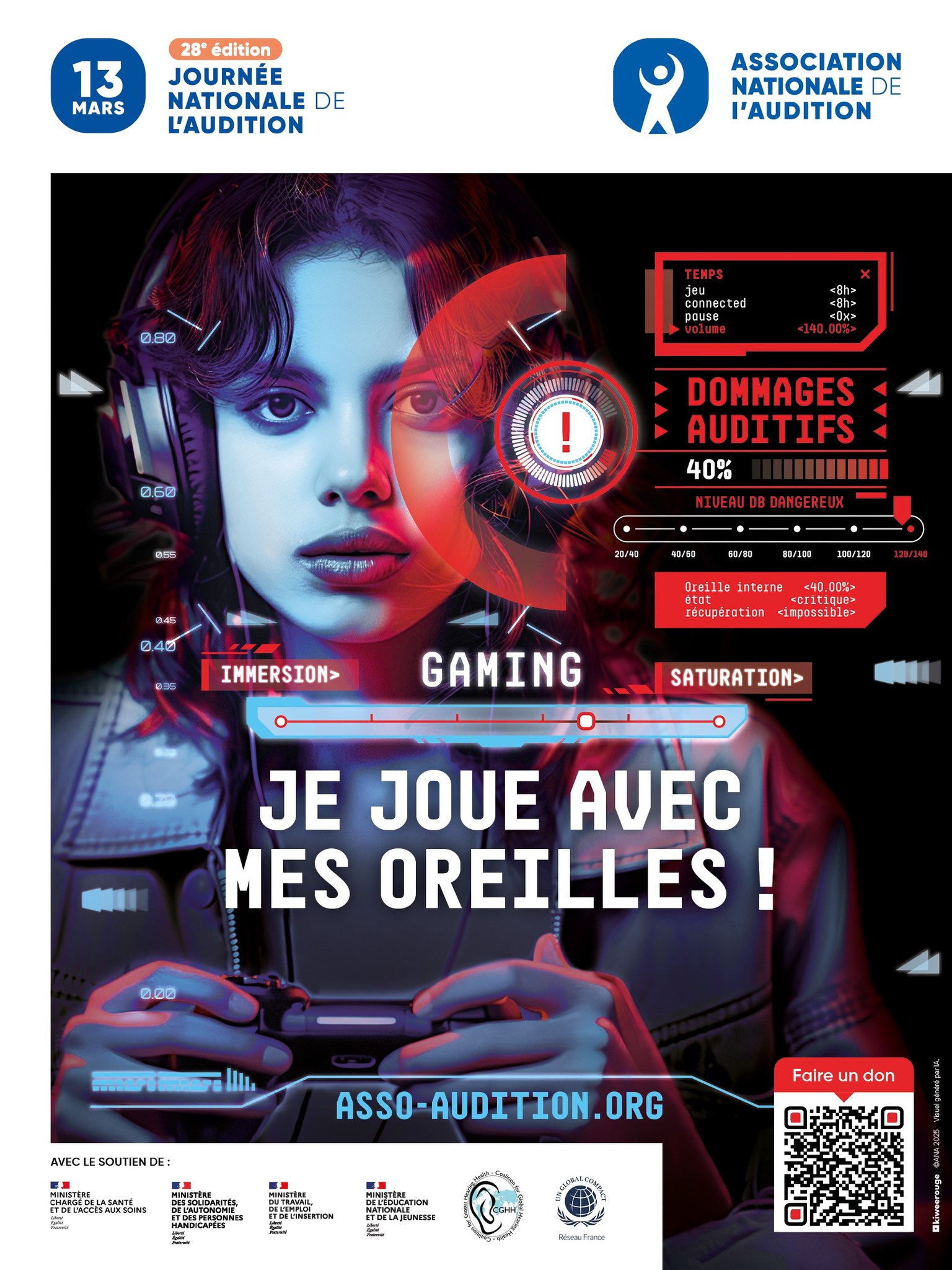 Affiche de la Journée nationale de l'audition 2025