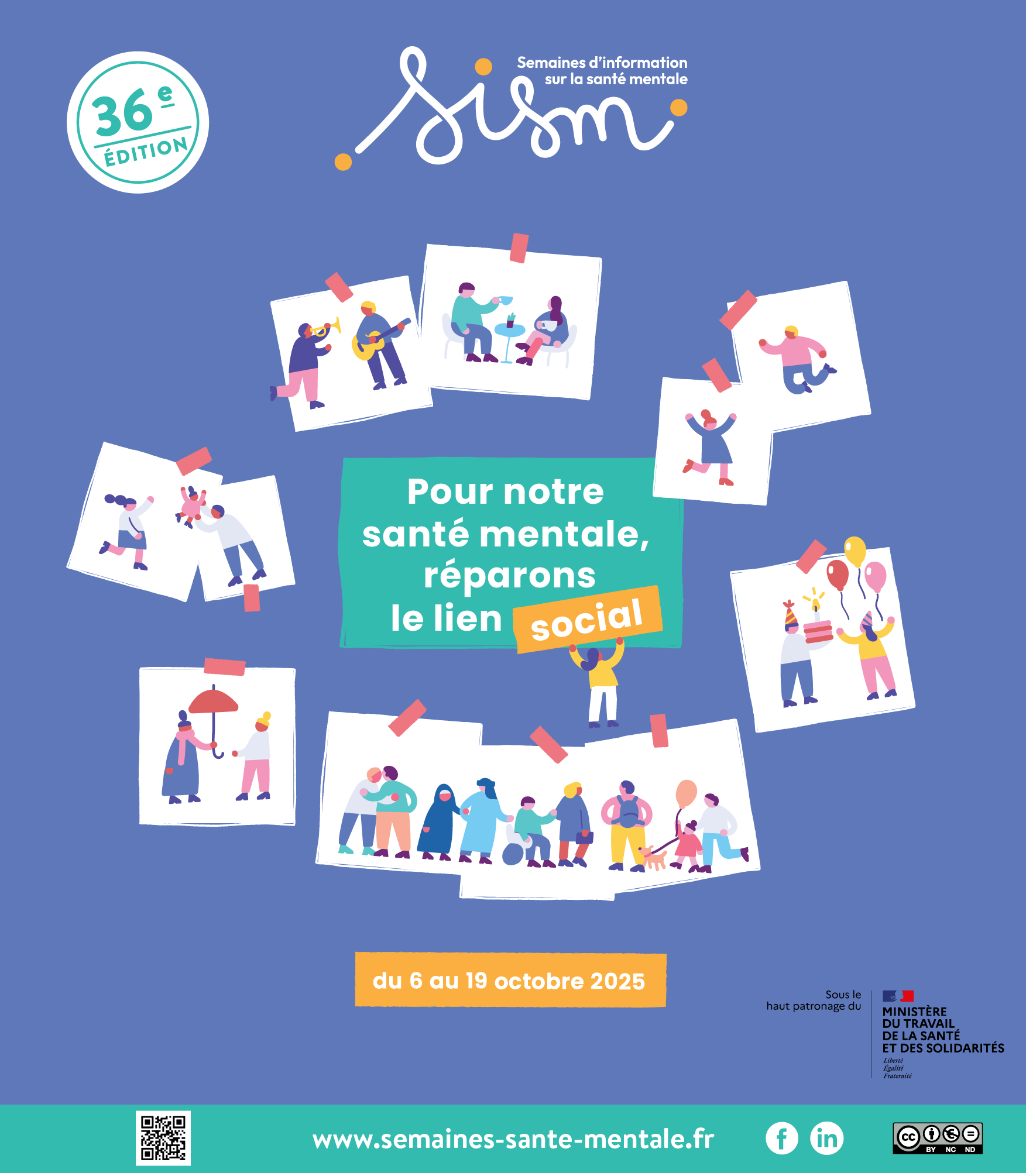 Affiche des Semaines d'information sur la santé mentale 2025