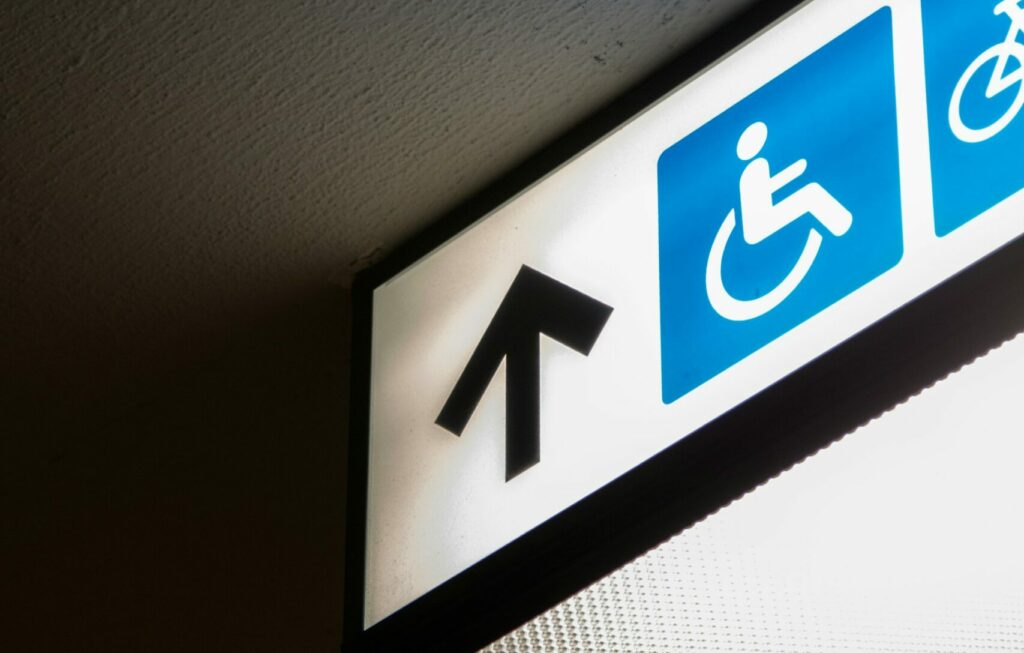 Signalétique d'accessibilité